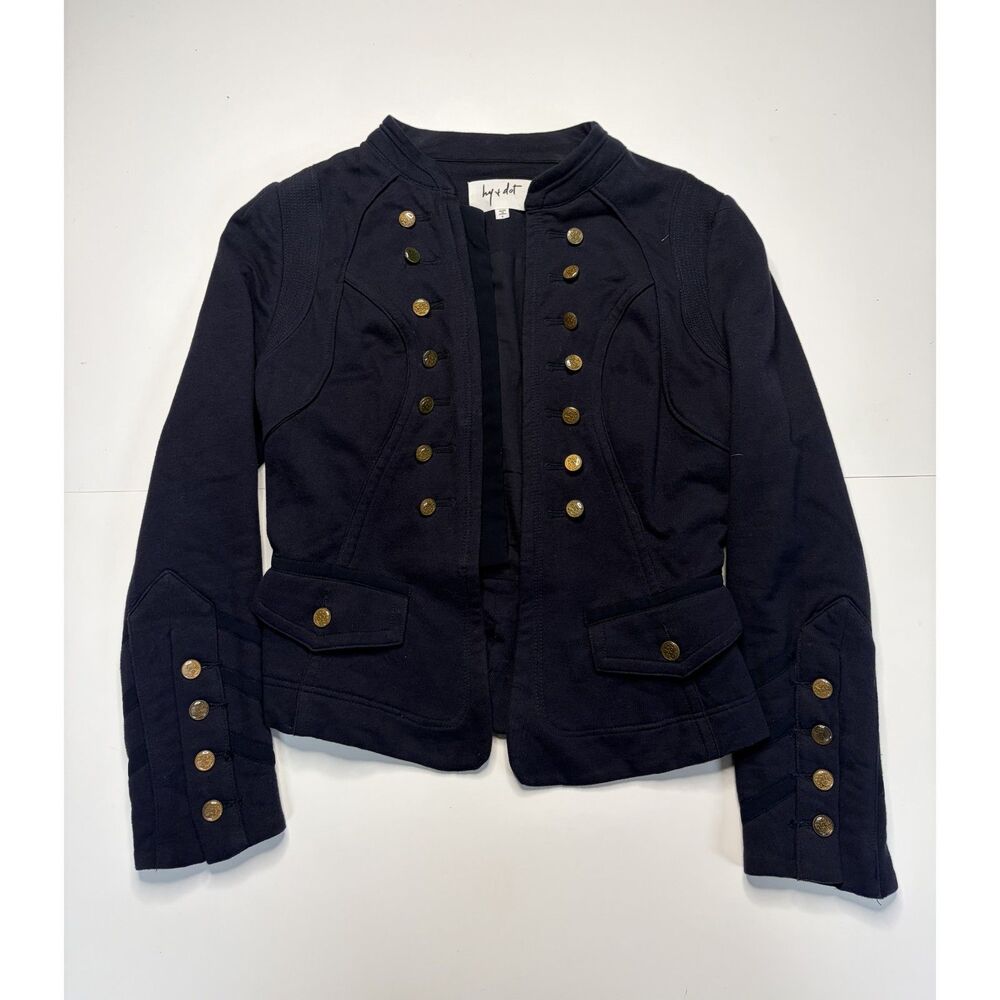Hy + Dot Navy Military Jacket Women's S.